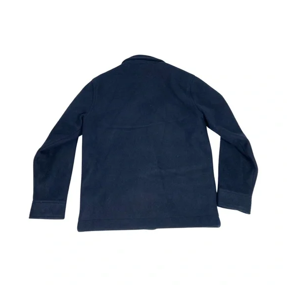 Old Navy Boys Winterized Shacket In Navy Size XL 14-16 Sherpa Lined Snap Front